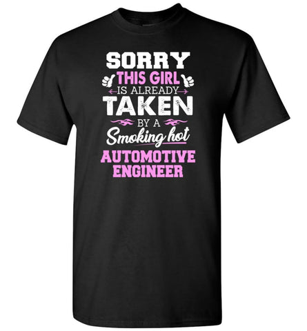 Automotive Engineer Shirt Cool Gift for Girlfriend Wife or Lover - Short Sleeve T-Shirt - Black / S