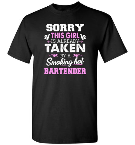 Bartender Shirt Cool Gift for Girlfriend Wife or Lover - Short Sleeve T-Shirt - Black / S