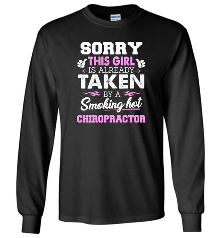 Chiropractor Shirt Cool Gift for Girlfriend Wife or Lover - Long Sleeve T-Shirt - Black / M