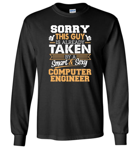 Computer Engineer Shirt Cool Gift for Boyfriend Husband or Lover Long Sleeve T-Shirt - Dark Chocolate / M