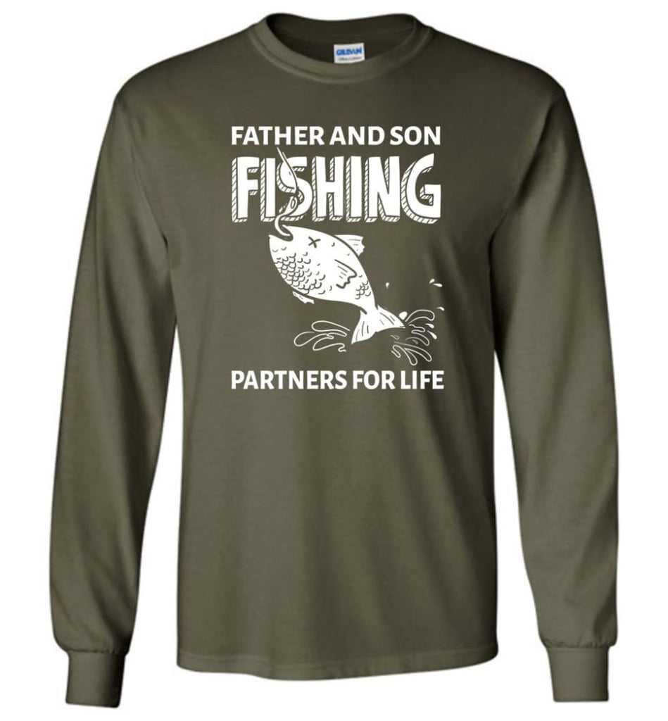Father And Son Fishing Partners For Life Fishing Dad Christmas Gift Long  Sleeve T-Shirt - –